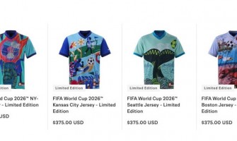 Ogni maglia ha un prezzo di 375 dollari