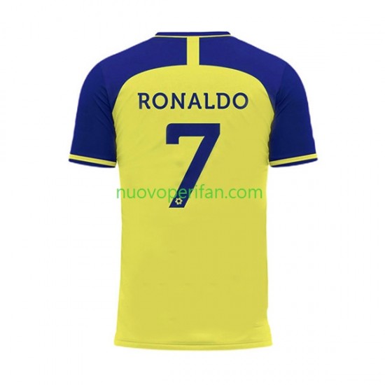 Maglie da Calcio Al-Nassr Ronaldo 7 Uomo Prima Tenuta 2022-2023 Maniche Corte
