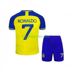 Maglie da Calcio Al-Nassr Ronaldo 7 Bambino Prima Tenuta 2022-2023 Maniche Corte