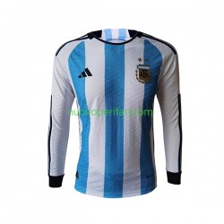 Maglie da Calcio Argentina Uomo Prima Tenuta Mondiali 2022 Maniche Lunghe