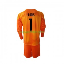 Maglie da Calcio Francia Hugo Lloris 1 Portiere Bambino Trasferta Tenuta Mondiali 2022 Maniche Lunghe