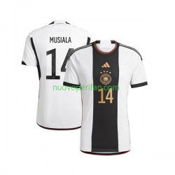 Maglie da Calcio Germania Musiala 14 Uomo Prima Tenuta Mondiali 2022 Maniche Corte