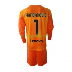 Maglie da Calcio Inter Milan Samir Handanovic 1 Portiere Bambino Quarta Tenuta 2022-2023 Maniche Lunghe