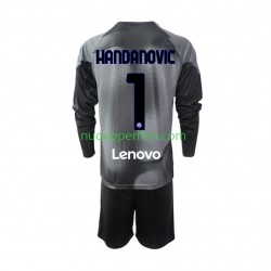 Maglie da Calcio Inter Milan Samir Handanovic 1 Portiere Bambino Prima Tenuta 2022-2023 Maniche Lunghe