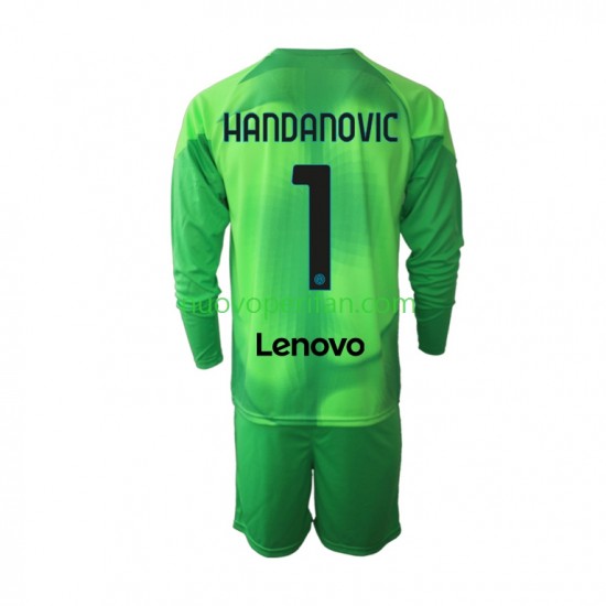 Maglie da Calcio Inter Milan Samir Handanovic 1 Portiere Bambino Alternativa Tenuta 2022-2023 Maniche Lunghe