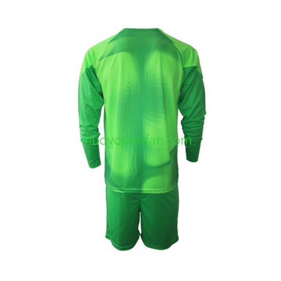 Maglie da Calcio Liverpool Portiere Bambino Alternativa Tenuta 2022-2023 Maniche Lunghe