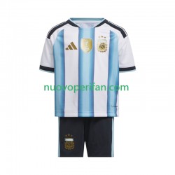 Maglie da Calcio Argentina Bambino Prima Tenuta Mondiali 2026 Maniche Corte