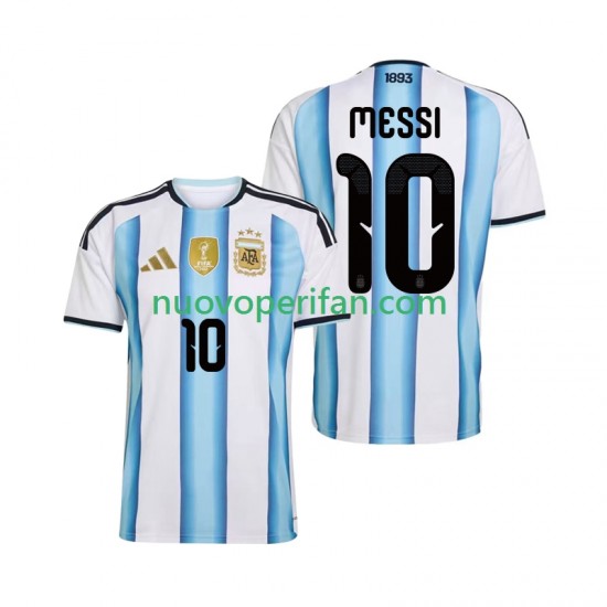 Maglie da Calcio Argentina Lionel Messi 10 Uomo Prima Tenuta Mondiali 2026 Maniche Corte