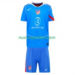 Maglie da Calcio Atlético Madrid Bambino Alternativa Tenuta 2025-2026 Maniche Corte