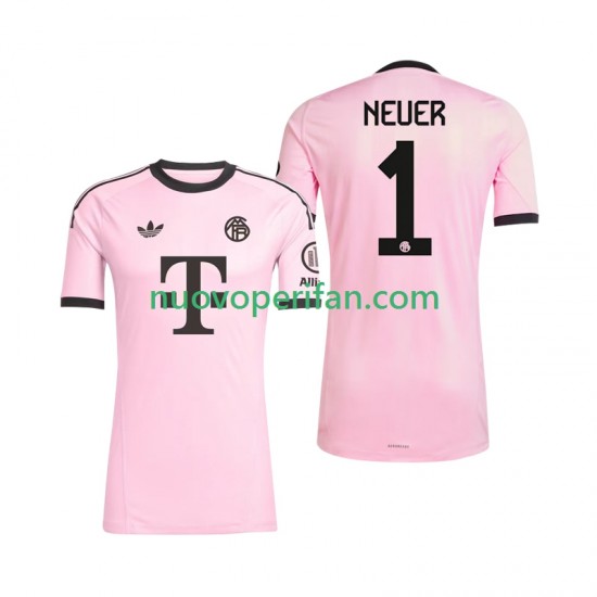 Maglie da Calcio FC Bayern München Manuel Neuer 1 UCL Portiere Uomo Alternativa Tenuta 2025-2026 Maniche Corte