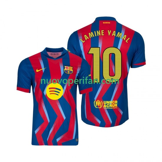 Maglie da Calcio FC Barcelona Lamine Yamal 10 Uomo Quarta Tenuta 2025-2026 Maniche Corte