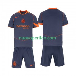 Maglie da Calcio Inter Milan Bambino Alternativa Tenuta 2025-2026 Maniche Corte