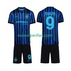Maglie da Calcio Inter Milan Marcus Thuram 9 Bambino Prima Tenuta 2025-2026 Maniche Corte