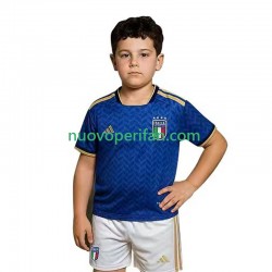 Maglie da Calcio Italia Bambino Prima Tenuta Mondiali 2026 Maniche Corte