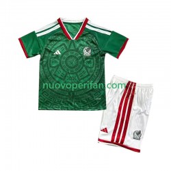 Maglie da Calcio Messico Bambino Prima Tenuta Mondiali 2026 Maniche Corte