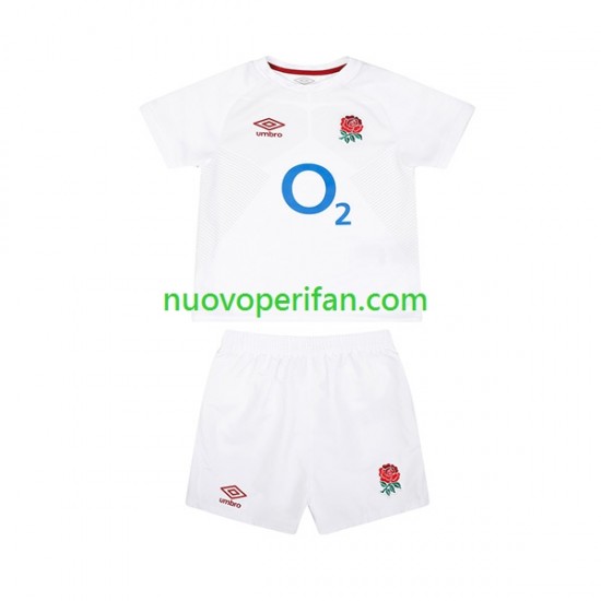 Maglie da Rugby Inghilterra Bambino Prima Tenuta 2024 Maniche Corte
