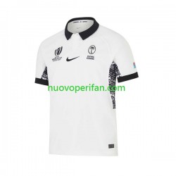 Maglie da Rugby FIJI Uomo Prima Tenuta World Cup 2023 Maniche Corte