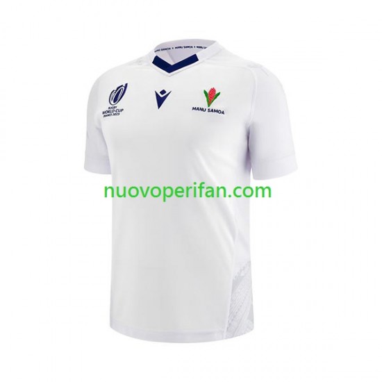 Maglie da Rugby Samoa Uomo Trasferta Tenuta World Cup 2023 Maniche Corte