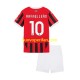 Maglie da Calcio AC Milan Rafael Leao 10 Bambino Prima Tenuta 2024-2025 Maniche Corte