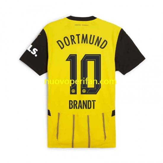 Maglie da Calcio Borussia Dortmund Julian Brandt 10 Uomo Prima Tenuta 2024-2025 Maniche Corte