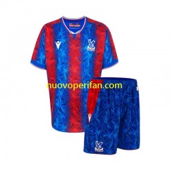 Maglie da Calcio Crystal Palace Bambino Prima Tenuta 2024-2025 Maniche Corte