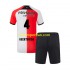Maglie da Calcio Feyenoord Rotterdam Lutsharel Geertruida 4 Bambino Prima Tenuta 2024-2025 Maniche Corte