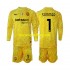 Maglie da Calcio Inter Milan Yann Sommer 1 Portiere Bambino Trasferta Tenuta 2024-2025 Maniche Lunghe