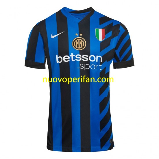Maglie da Calcio Inter Milan Uomo Prima Tenuta 2024-2025 Maniche Corte