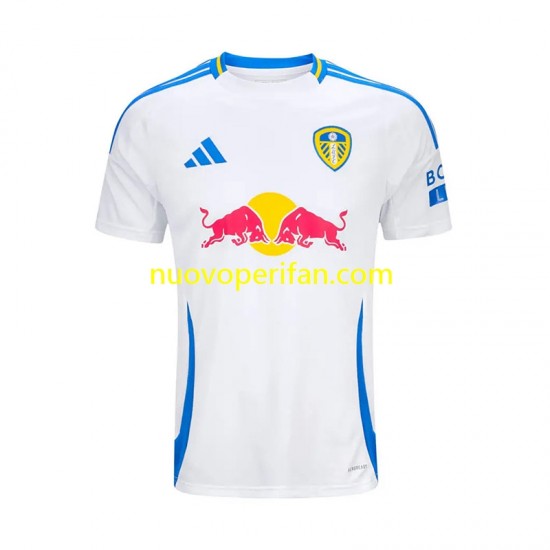 Maglie da Calcio Leeds United Uomo Prima Tenuta 2024-2025 Maniche Corte