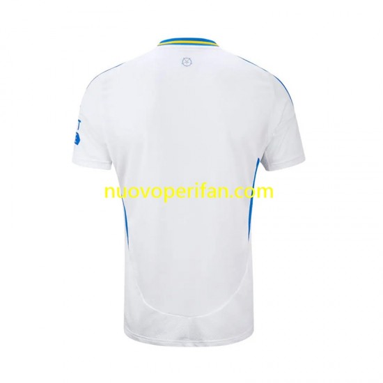 Maglie da Calcio Leeds United Uomo Prima Tenuta 2024-2025 Maniche Corte