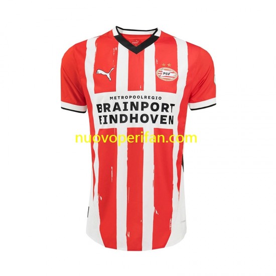 Maglie da Calcio PSV Eindhoven Uomo Prima Tenuta 2024-2025 Maniche Corte