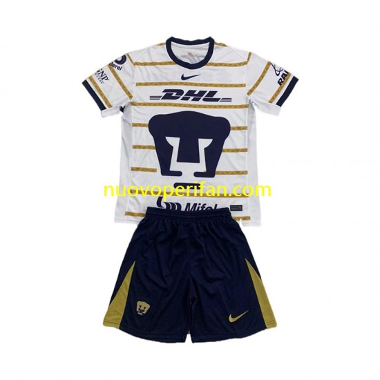 Maglie da Calcio Pumas UNAM Bambino Prima Tenuta 2024-2025 Maniche Corte