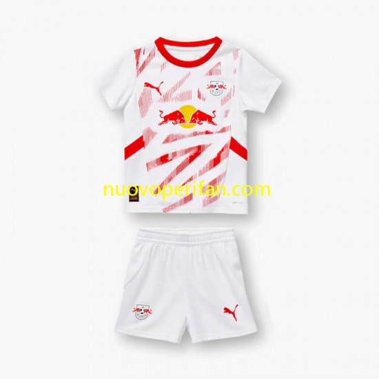 Maglie da Calcio RB Leipzig Bambino Prima Tenuta 2024-2025 Maniche Corte