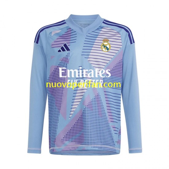 Maglie da Calcio Real Madrid Portiere Uomo Prima Tenuta 2024-2025 Maniche Lunghe