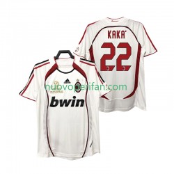 Maglie da Calcio AC Milan KAKA 22 2007 Retro Uomo Trasferta Tenuta 2006 Maniche Corte