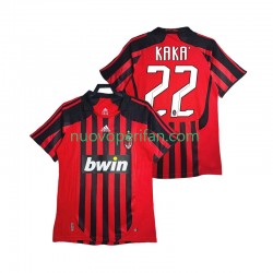 Maglie da Calcio AC Milan KAKA 22 2007 Retro Uomo Prima Tenuta 2008 Maniche Corte