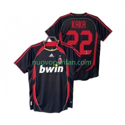 Maglie da Calcio AC Milan KAKA 22 2007 Retro Uomo Alternativa Tenuta 2006 Maniche Corte