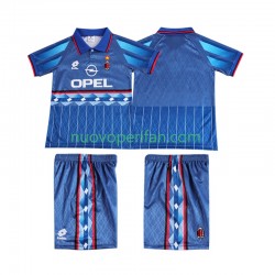 Maglie da Calcio AC Milan 1995 1996 Retro Bambino Trasferta Tenuta Maniche Corte
