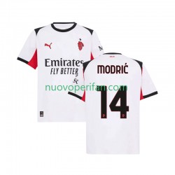 Maglie da Calcio AC Milan Modrić Luka 14 Uomo Trasferta Tenuta 2025-2026 Maniche Corte