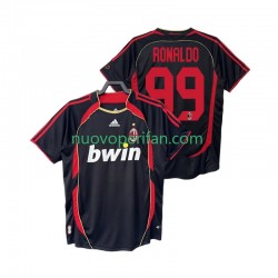 Maglie da Calcio AC Milan RONALDO 99 2007 Retro Uomo Alternativa Tenuta 2006 Maniche Corte