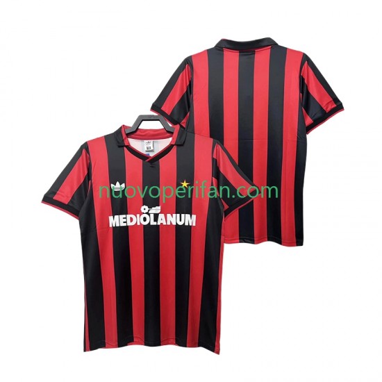 Maglie da Calcio AC Milan 1990 1991 Retro Uomo Prima Tenuta Maniche Corte