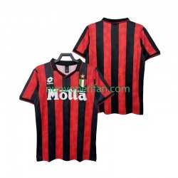 Maglie da Calcio AC Milan 1993 Retro Uomo Prima Tenuta 1994 Maniche Corte