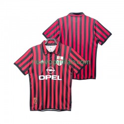 Maglie da Calcio AC Milan 2000 Retro Uomo Prima Tenuta 1999 Maniche Corte
