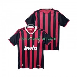 Maglie da Calcio AC Milan 2009 Retro Uomo Prima Tenuta 2010 Maniche Corte