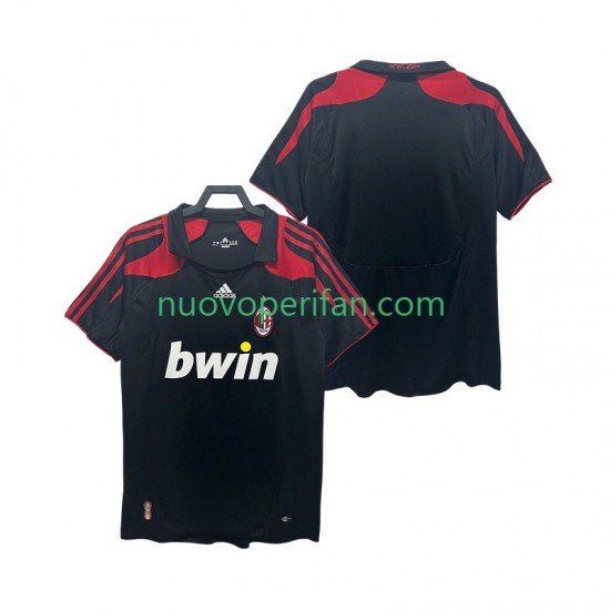 Maglie da Calcio AC Milan 2007 Retro Uomo Alternativa Tenuta 2008 Maniche Corte