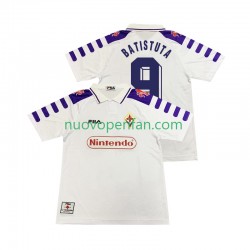 Maglie da Calcio ACF Fiorentina BASTUTA 9 Retro Uomo Trasferta Tenuta 1998 1999 Maniche Corte