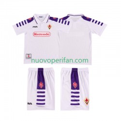 Maglie da Calcio ACF Fiorentina Retro Bambino Trasferta Tenuta 1998 1999 Maniche Corte