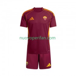 Maglie da Calcio AS Roma Bambino Prima Tenuta 2025-2026 Maniche Corte