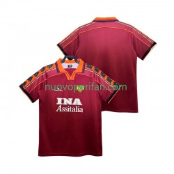 Maglie da Calcio AS Roma Retro Uomo Prima Tenuta 1998 1999 Maniche Corte
