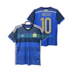Maglie da Calcio Argentina Lionel Messi 10 2014 Retro Uomo Trasferta Tenuta Maniche Corte
